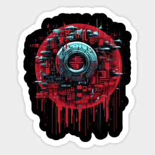 Cyber clubbing Sticker